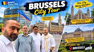 Exploring BRUSSELS In ONE DAY ! Mosque , Museums , Belgian Chocolate & Food Revi