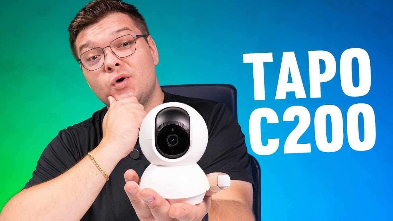 Miniatura da avaliação em vídeo de Câmera de Segurança Wi-Fi TP-Link Tapo C200C Pan/Tilt Full HD