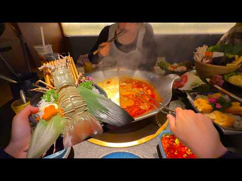 Eating $100 Premium Hotpot at a Popular Chain in China