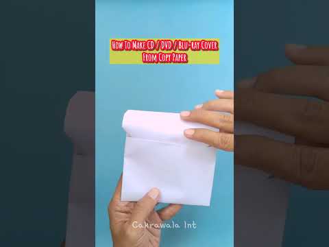 How To Make CD / DVD / Blu-ray Cover From Copy Paper #Shorts