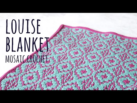 ⚜ LOIUSE BLANKET ⚜ EASY MOSAIC CROCHET | Lanas y Ovillos in English