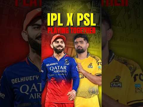 IPL and PSL playing together😱😱😱 #ikhatooria #cricket #psl  #ipl #championsleague #viral