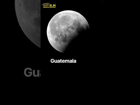 Eclipse lunar desde Santiago Sacatepéquez 🇬🇹 Guatemala