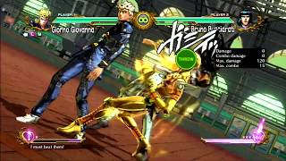 JoJo's All Star Battle: Giorno Giovanna Move Set - HD