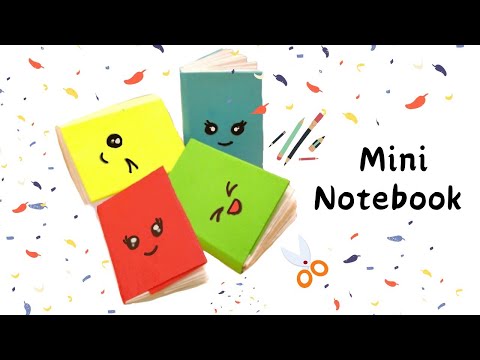 MINI NOTEBOOK ONE SHEET OF PAPER - DIY BACK TO SCHOOL