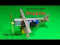 How To Make A Plane With DC Motor Ice Cream Stick Airplane DIY Science Ideas 101