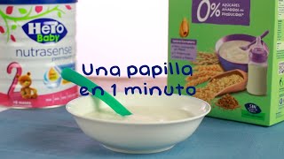 Cómo preparar una papilla de cereales en plato |  Hero Baby