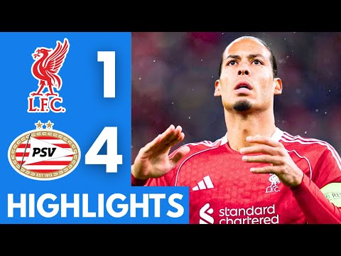 Liverpool vs PSV Eindhoven (1-4) Highlights | UEFA Champions League 2025/26