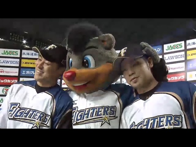 ファイターズ・田中賢選手・近藤選手ヒーローインタビュー 2015/9/14 F-Bs