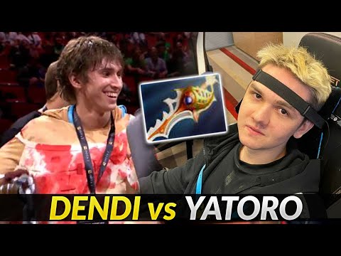 Yatoro Divine Rapier against Dendi's Signature hero - Pudge