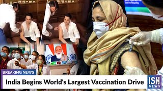 India Begins World's Largest Vaccination Drive