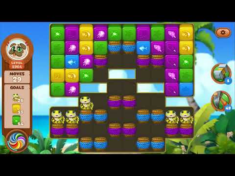 Lost Island Blast Adventure Level 1964 NO BOOSTERS -A S GAMING ✔️