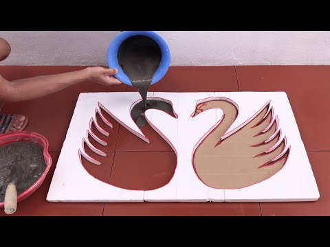 Amazing Idea - Techniques Of Making A Coffee Table From Cement At Home - Craft Ideas For Decorating