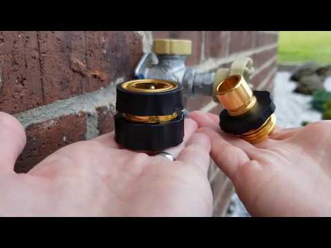 Installing a Garden Hose Quick Connect Set