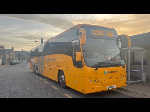 54121, Volvo B13RT Plaxton Panther 2, X67 Aberdeen to Fraserburgh *On loan to Stagecoach Bluebird*