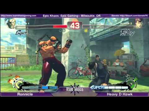 Epic Khaos Feb SSF4- Ronnicle (SAG) vs Heavy D Hawk (FEI)