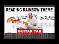 Reading Rainbow Theme TV Show Fingerstyle Guitar Tab