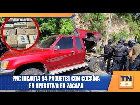 PNC incauta 94 paquetes con cocaína en operativo en Zacapa