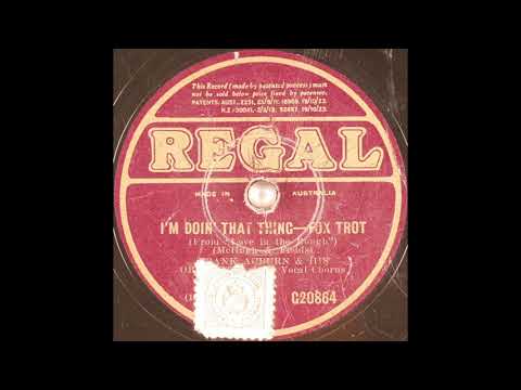 Frank Auburn & his orchestra - I'm Doin' That Thing (1930)