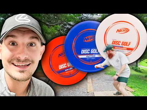 Nerf Made a Disc Golf Starter Set?! | DIsc Golf Starter Set Challenge