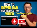 How To Download High Resolution Video From YT Using Command Prompt Windows