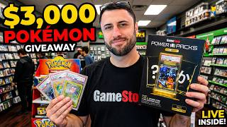 $3,000 Pokémon Giveaway LIVE Inside GameStop!