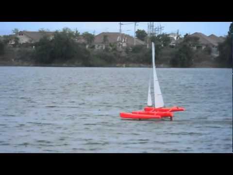 FireDragon - Hydro Foiling on Asymmetric Foils - Mini40/F-48 Trimaran