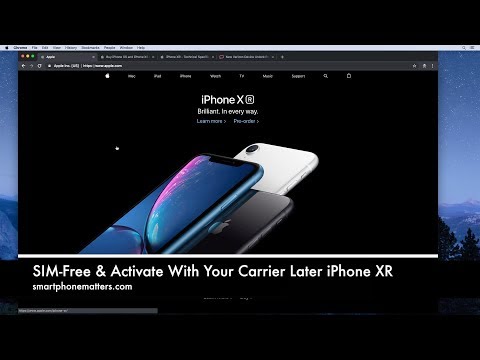 SIM-Free & Activate With Your Carrier Later iPhone XR