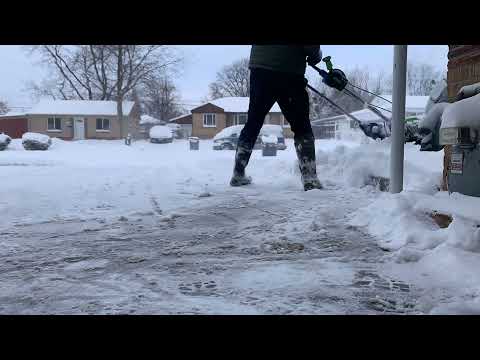 Greenworks snow blower Timelapse 6in snow Greenworks snow blower Timelapse 6in snow