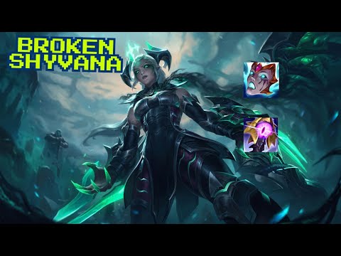 MY FIRST GAME BACK IN LEAGUE STARTED WITH THIS BROKEN SHYVANA JUNGLE BUILD