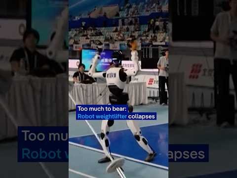 Too much to bear: Robot weightlifter collapses | DW News