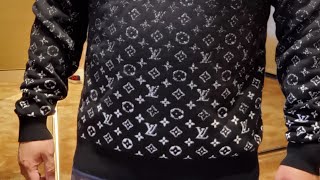 Louis Vuitton LVSE monogram degrade crew neck.