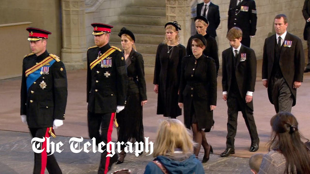 Together for Granny as Queen Elizabeth II's grandchildren hold