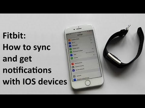 Fitbit - how to sync and get notifications with IOS...