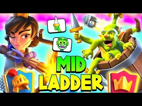 DESTROYING MID LADDER MENACES W/ LOGBAIT - FT. TOP 30 PRO - Clash Royale