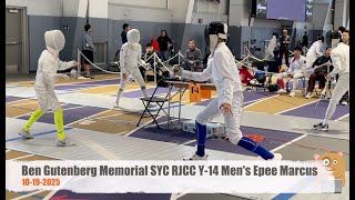 Ben Gutenberg Memorial SYC RJCC Y 14 Men's Epee Fencing Tournament Marcus