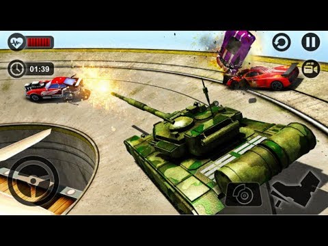 Whirlpool Demolition Derby Tank War Hero - TANK Versus Monster Trucks | Highspeed | GamePlay FHD