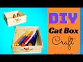 How To Make A Cat Box Using Craft Sticks Ice Cream Stick Crafts