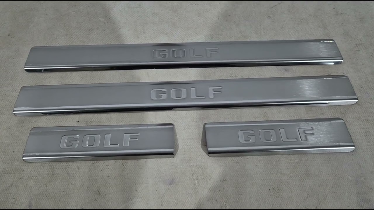 Volkswagen Golf 7/E-Golf 2012–2020 Carmos RVS buiten dorpellijsten (4 stuks) Video 1