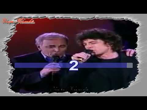 Karaoké - Charles Aznavour & Patrick Bruel - Hier encore - (Avec Voix Charles Aznavour)