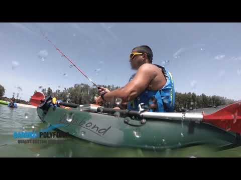 Manual hard plastic foot paddle fishing kayak