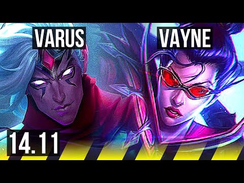 VARUS & Ashe vs VAYNE & Janna (ADC) | 7/0/3, Godlike | BR Master | 14.11