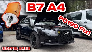 P0190 Fix! | Audi B7 A4 2.0TFSI, EA113