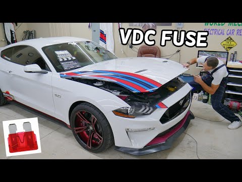 FORD MUSTANG VDC MODULE FUSE LOCATION REPLACEMENT 2015 2016 2017 2018 2019 2020 2021 2022 2023