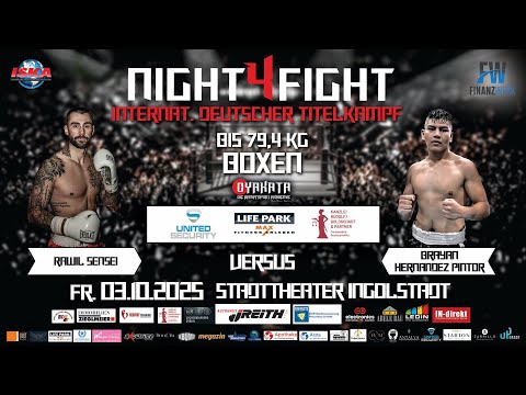 NIGHT4FIGHT VOL.6 | Sensei VS Hernandez Pintor | Fight 9 - Boxing | Professional Boxing Match