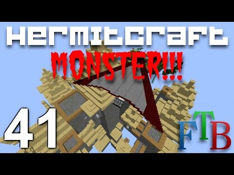 Minecraft Hermitcraft FTB Monster Ep.  41 - Moving a Lich Tower !!!