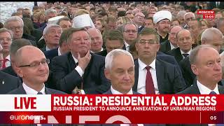 En direct |  Russie : cérémonie d'annexion de régions ukrainiennes