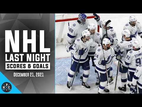 NHL Last Night: All 7 Goals and Scores on December 21, 2021