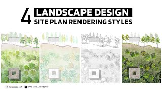 4 Landscape Design Site Plan Styles #landscapedesign