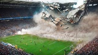Desabamentos e Erros Inacreditáveis em Estádios Flagrados pelas Câmeras